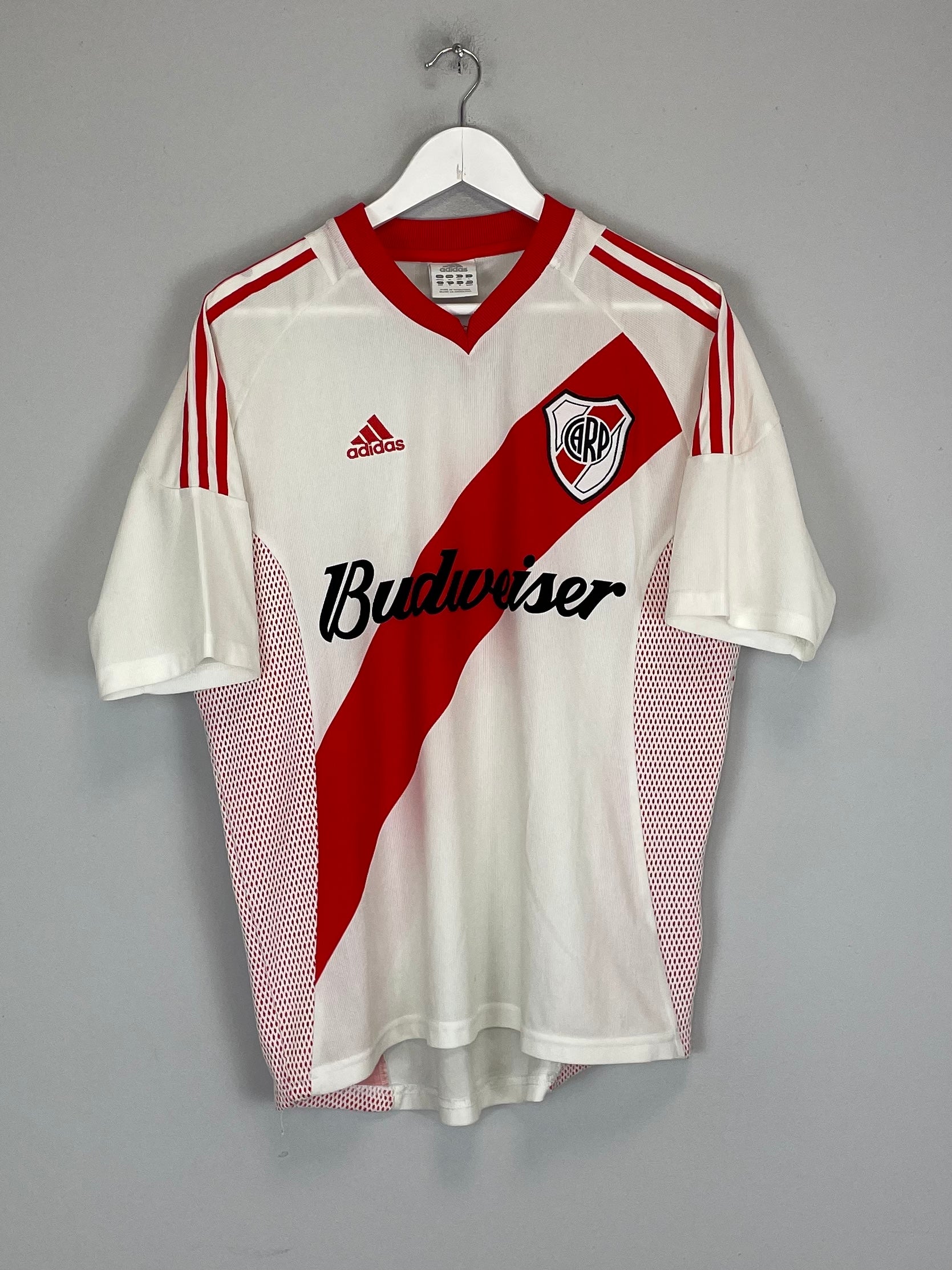 2002/04 RIVER PLATE HOME SHIRT (M) ADIDAS