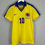 1998/01 COLOMBIA VALDERRAMA #10 HOME SHIRT (L) REEBOK