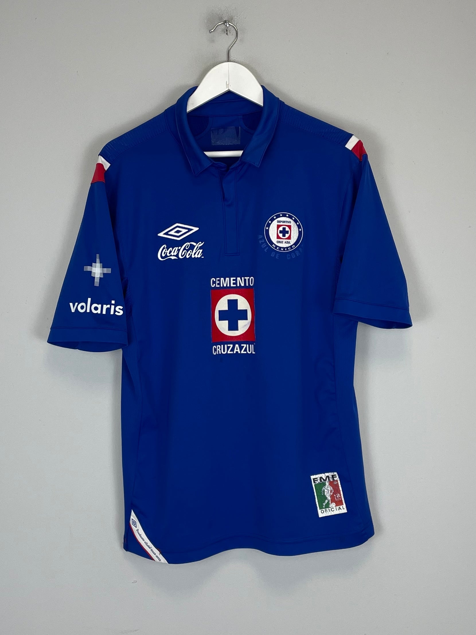 2012/13 CRUZ AZUL HOME SHIRT (L) UMBRO