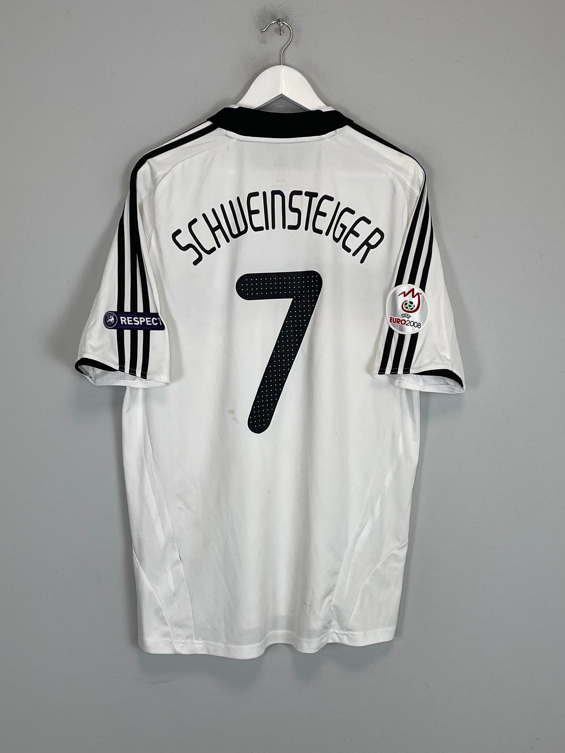 2008/09 GERMANY SCHWEINSTEIGER #7 HOME SHIRT (L) ADIDAS