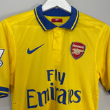 2013/14 ARSENAL GNABRY #44 *PLAYER ISSUE* AWAY SHIRT (M) NIKE