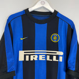 1999/00 INTER MILAN ZAMORANO #1+8 HOME SHIRT (L) NIKE