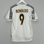 2004/05 REAL MADRID RONALDO #9 HOME SHIRT (S) ADIDAS