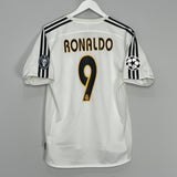 2004/05 REAL MADRID RONALDO #9 HOME SHIRT (S) ADIDAS