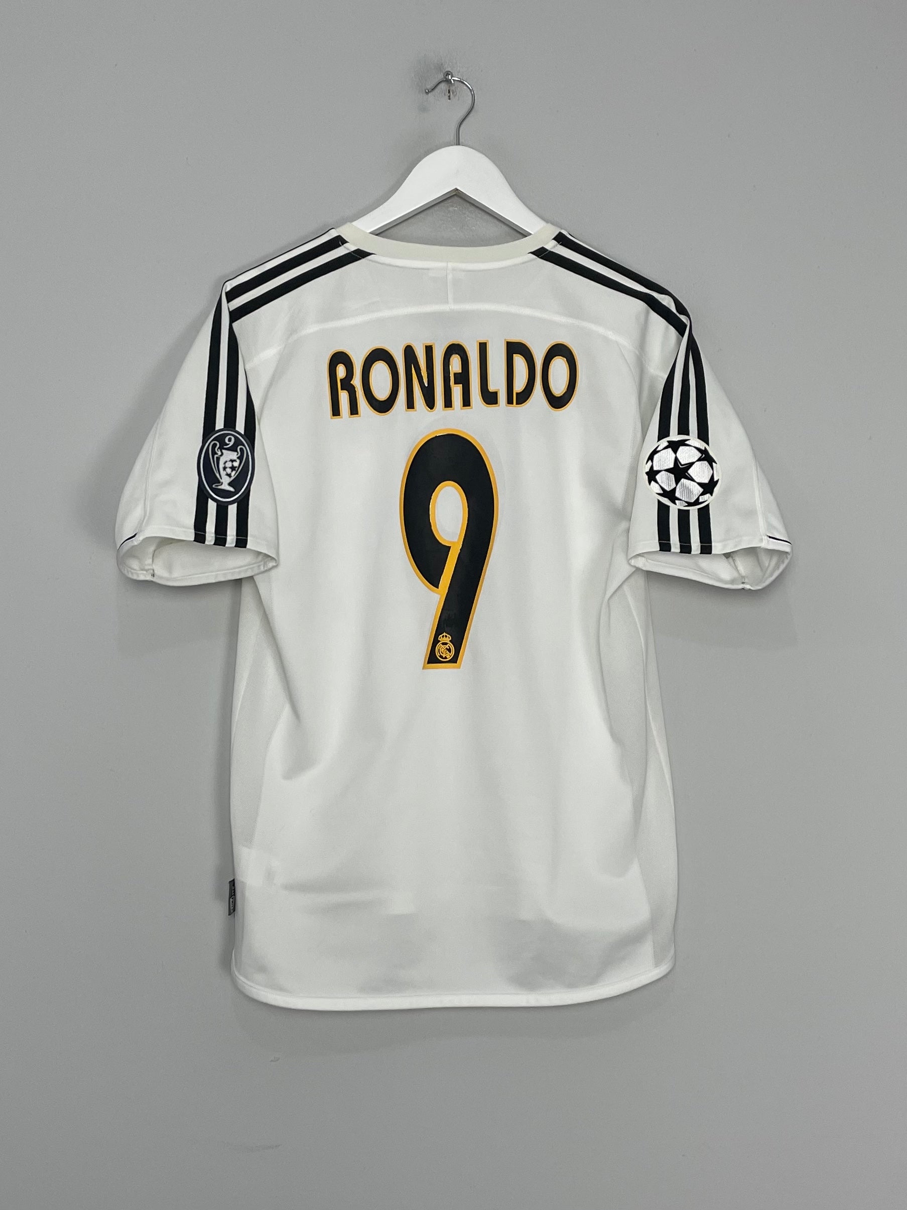 2004/05 REAL MADRID RONALDO #9 HOME SHIRT (S) ADIDAS