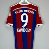 2014/15 BAYERN MUNICH LEWANDOWSKI #9 HOME SHIRT (M) ADIDAS