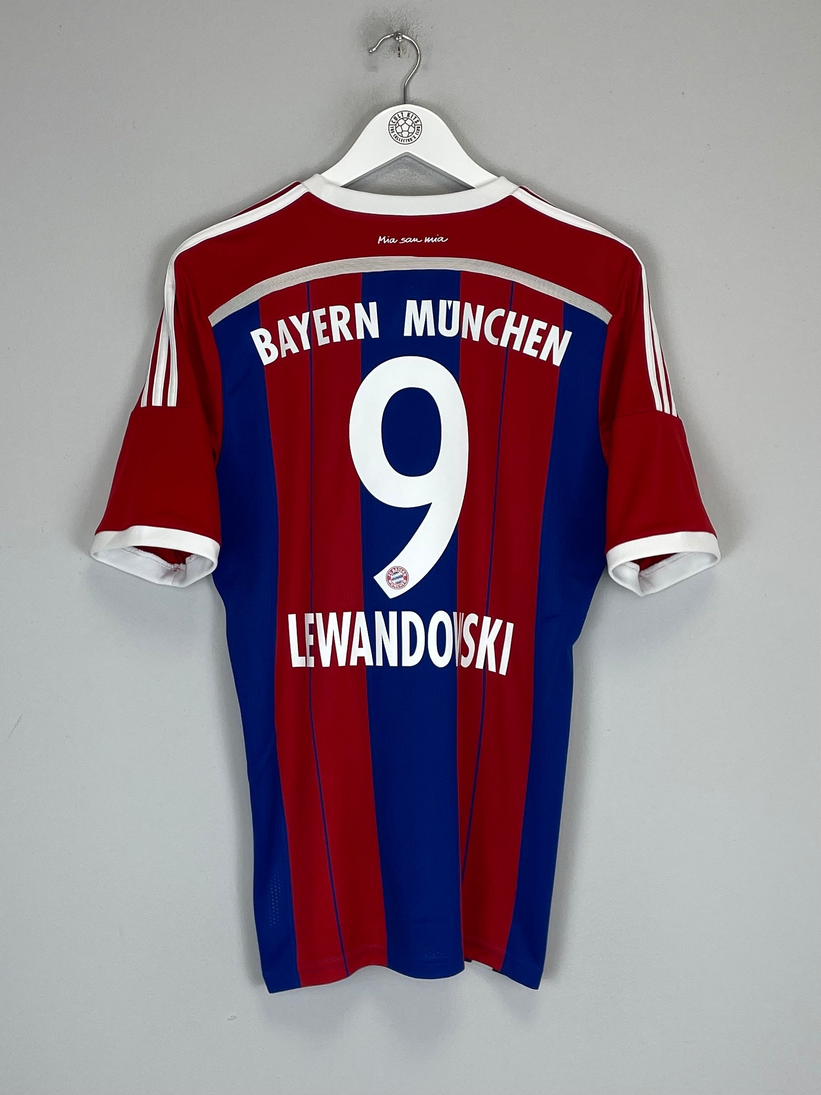 2014/15 BAYERN MUNICH LEWANDOWSKI #9 HOME SHIRT (M) ADIDAS