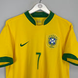 2006/08 BRAZIL ADRIANO #7 HOME SHIRT (L) NIKE