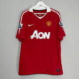 2010/11 MANCHESTER UNITED CHICHARITO #14 HOME SHIRT (L) NIKE