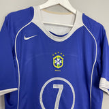 2004/06 BRAZIL RONALDINHO #7 AWAY SHIRT (M/L) NIKE