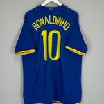 2008/10 BRAZIL RONALDINHO #10 AWAY SHIRT (XL) NIKE