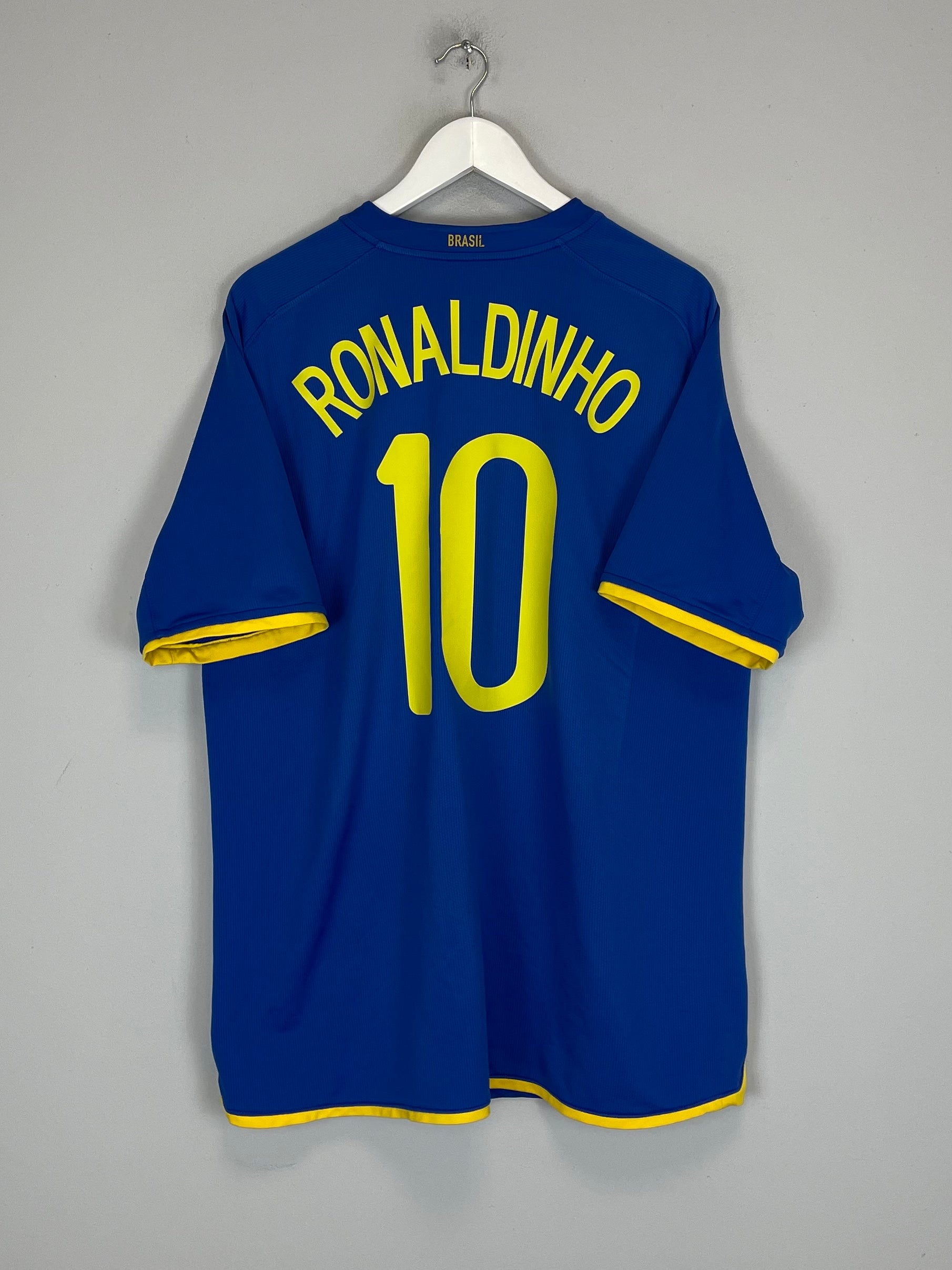 2008/10 BRAZIL RONALDINHO #10 AWAY SHIRT (XL) NIKE