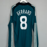 2008/09 LIVERPOOL GERRARD #8 *PLAYER ISSUE* BNWT L/S THIRD SHIRT (XL) ADIDAS