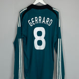 2008/09 LIVERPOOL GERRARD #8 *PLAYER ISSUE* BNWT L/S THIRD SHIRT (XL) ADIDAS