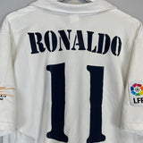 2002/03 REAL MADRID RONALDO #11 HOME SHIRT (L) ADIDAS