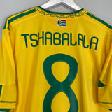 2010 SOUTH AFRICA TSHABALALA #8 HOME SHIRT (XL) ADIDAS