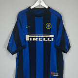 1999/00 INTER MILAN ZAMORANO #1+8 HOME SHIRT (L) NIKE