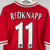 1996/98 LIVERPOOL REDKNAPP #11 HOME SHIRT (L) REEBOK