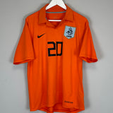 2006/08 NETHERLANDS SNEIJDER #20 HOME SHIRT (M) NIKE