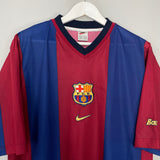 1998/00 BARCELONA HOME SHIRT (XL) BASIC NIKE