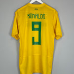 2011/12 BRAZIL RONALDO #9 HOME SHIRT (L) NIKE