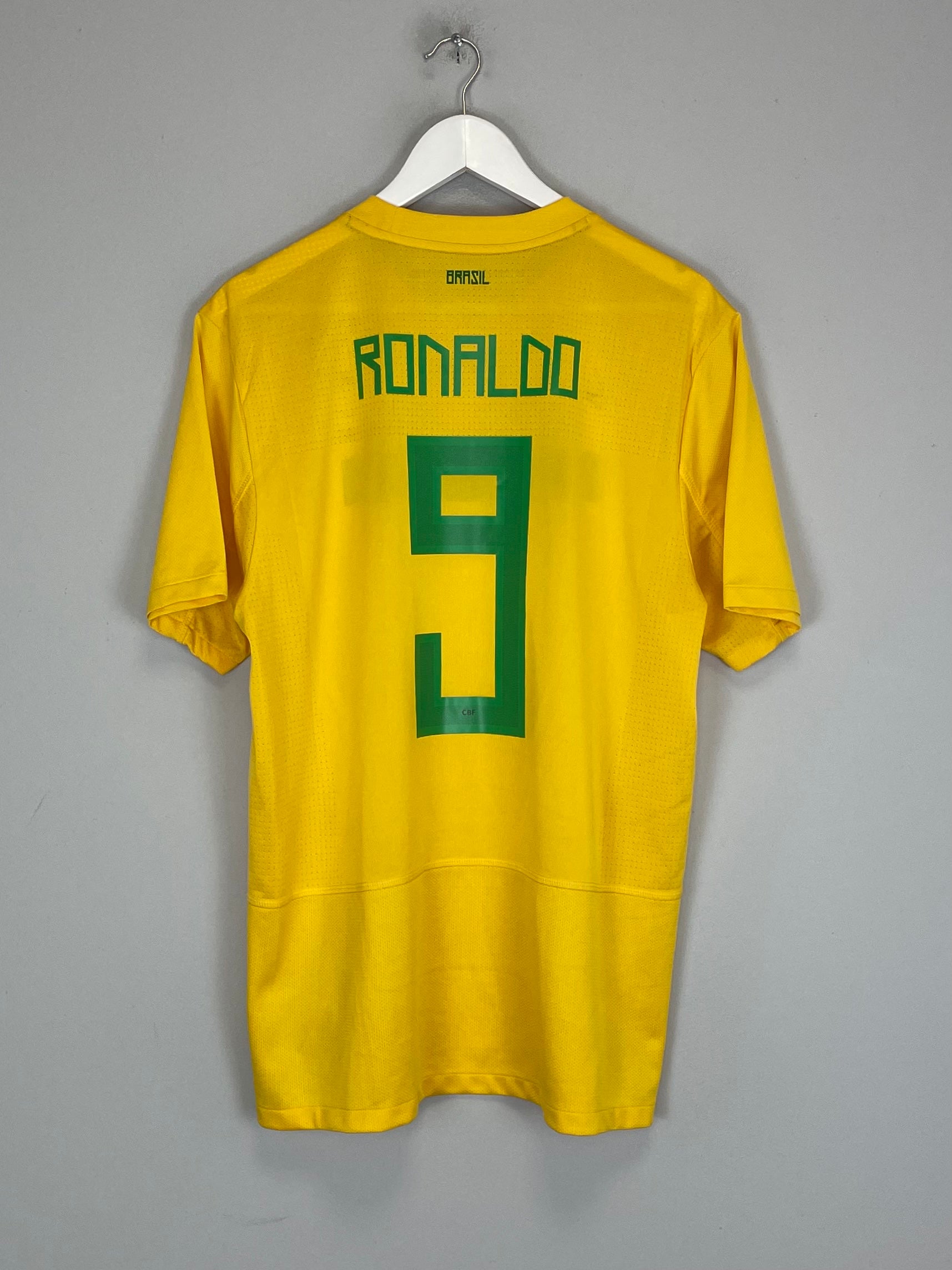 2011/12 BRAZIL RONALDO #9 HOME SHIRT (L) NIKE