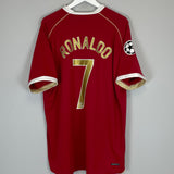 2006/07 MANCHESTER UNITED RONALDO #7 C/L HOME SHIRT (XXL) NIKE