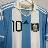 2011/12 ARGENTINA MESSI #10 HOME SHIRT (L) ADIDAS