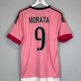 2015/16 JUVENTUS MORATA #9 AWAY SHIRT (L) ADIDAS