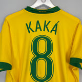 2006/08 BRAZIL KAKA #8 HOME SHIRT (L) NIKE