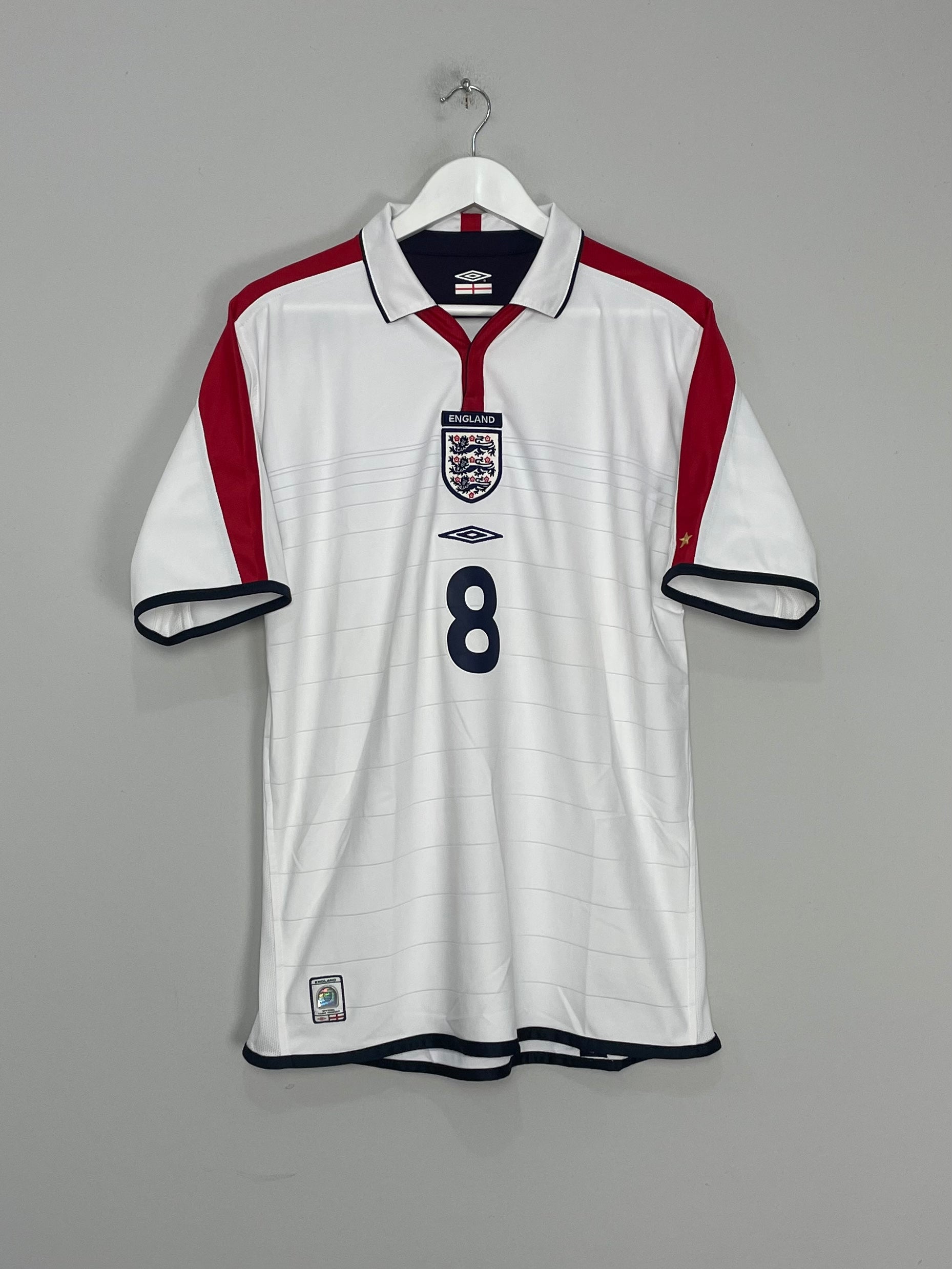 2003/05 ENGLAND #8 HOME SHIRT (L) UMBRO