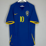 2008/10 BRAZIL RONALDINHO #10 AWAY SHIRT (XL) NIKE