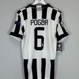 2014/15 JUVENTUS POGBA #6 *BNWT* C/L HOME SHIRT (M) NIKE