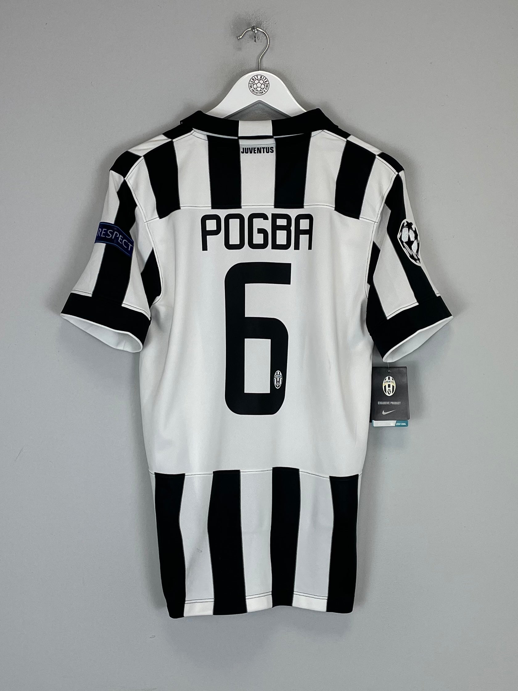 2014/15 JUVENTUS POGBA #6 *BNWT* C/L HOME SHIRT (M) NIKE