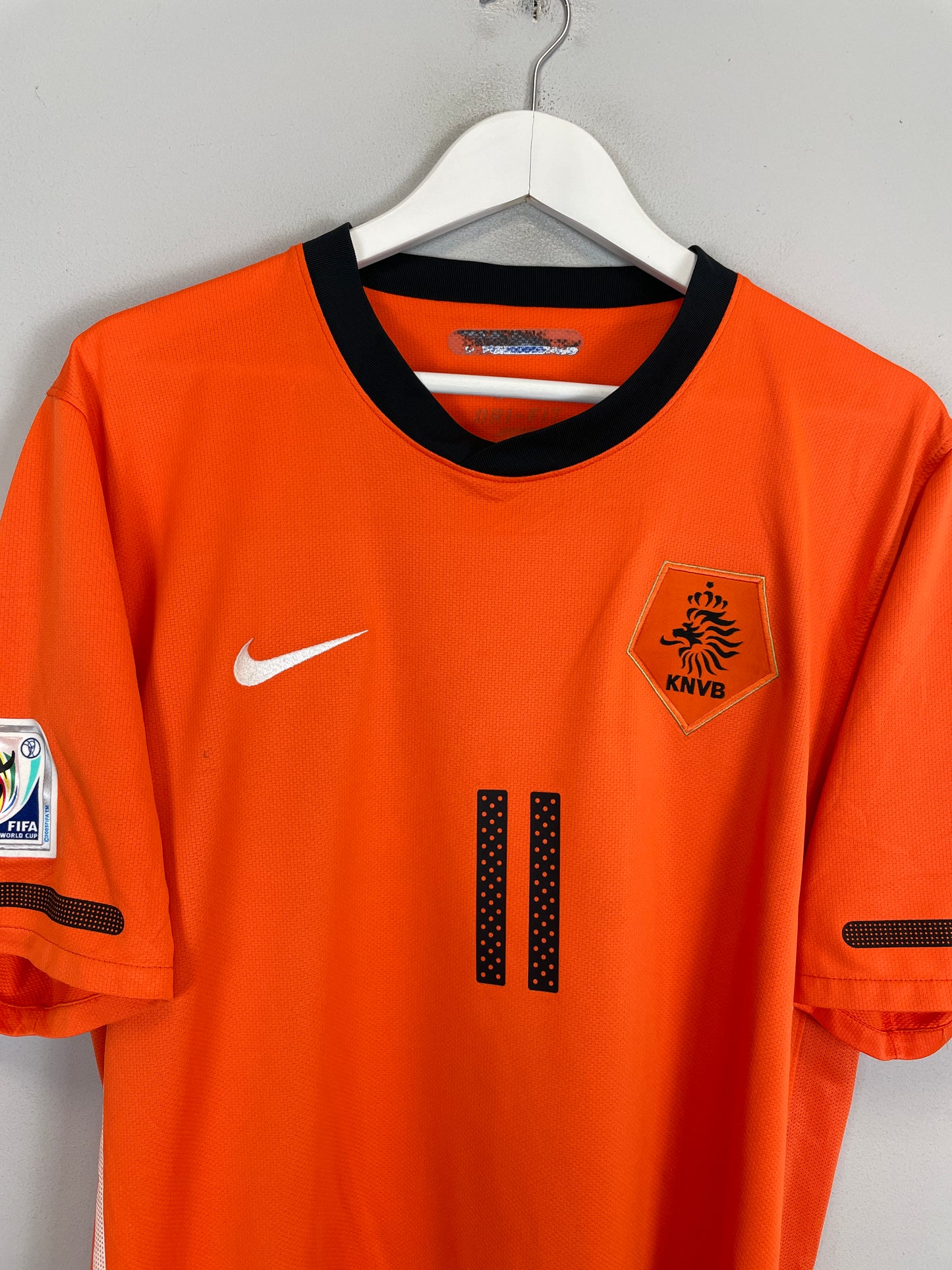 2010/11 NETHERLANDS ROBBEN #11 HOME SHIRT (XL) NIKE