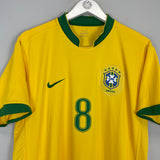 2006/08 BRAZIL KAKA #8 HOME SHIRT (L) NIKE