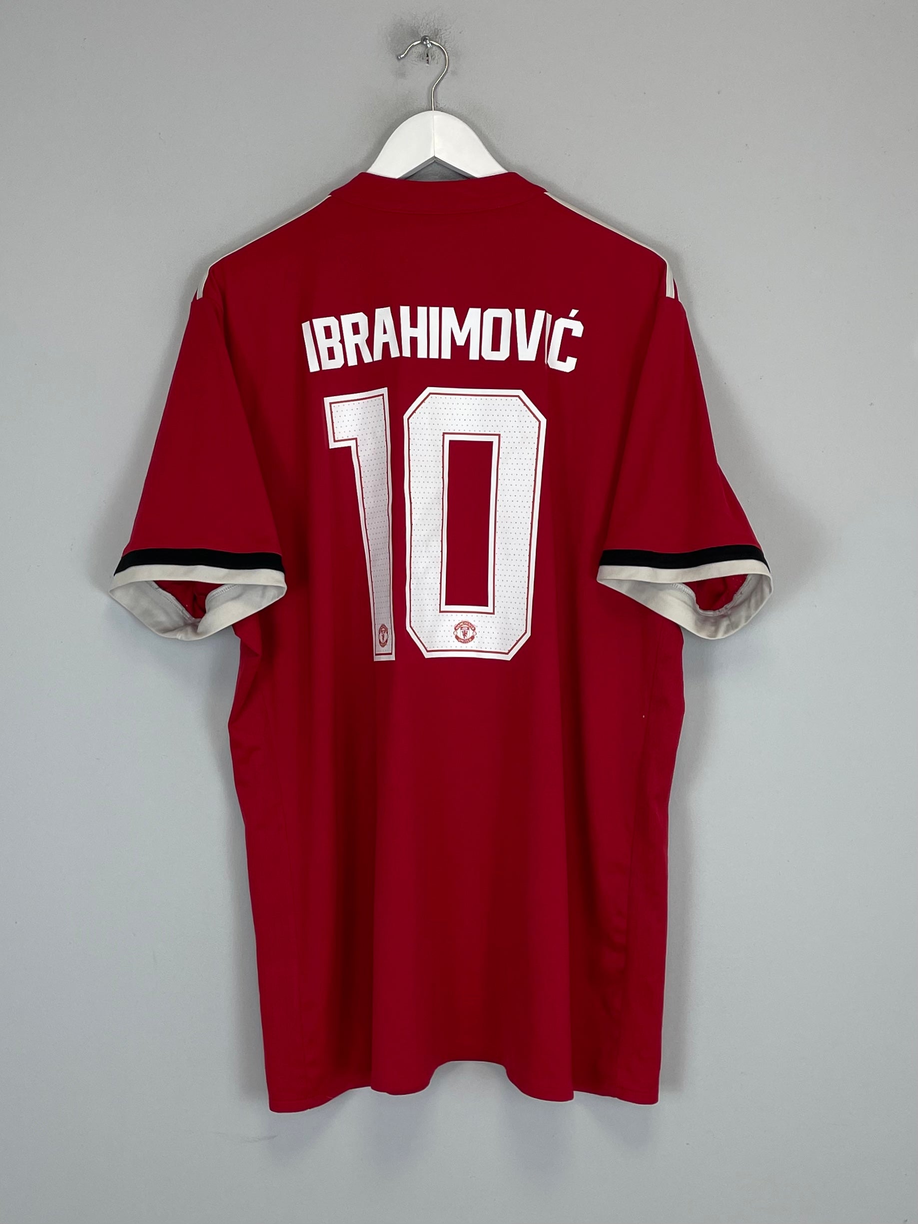 2017/18 MANCHESTER UNITED IBRAHIMOVIC #10 HOME SHIRT (XXL) ADIDAS