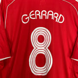 2006/08 LIVERPOOL GERRARD #8 C/L FINAL HOME SHIRT (XL) ADIDAS