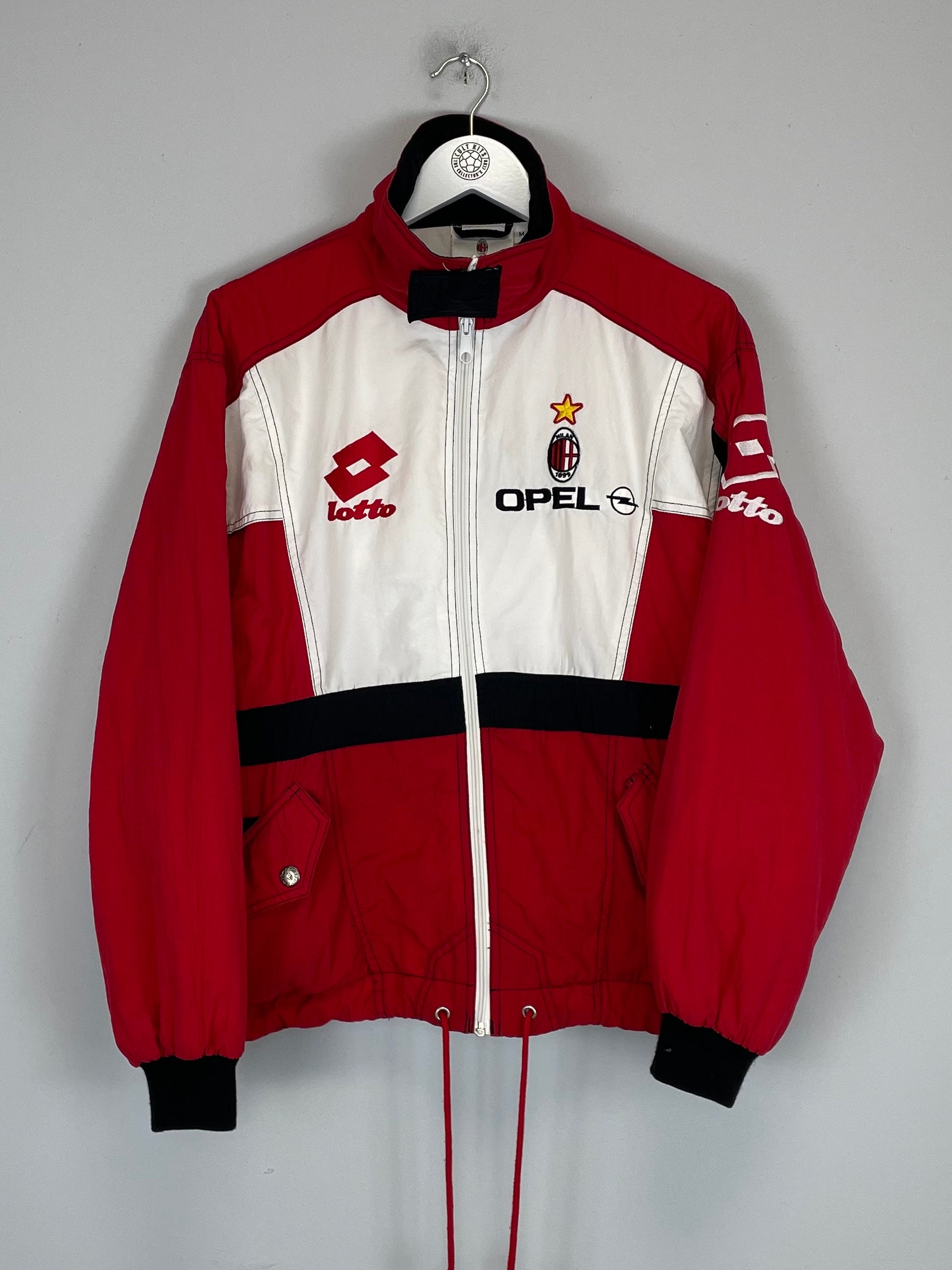 1995/96 AC MILAN TRACK JACKET (M) LOTTO