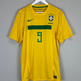 2011/12 BRAZIL RONALDO #9 HOME SHIRT (L) NIKE