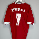 1996/98 LIVERPOOL MCMANAMAN #7 HOME SHIRT (XL) REEBOK