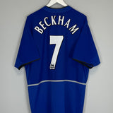 2002/03 MANCHESTER UNITED BECKHAM #7 AWAY SHIRT (XL) NIKE