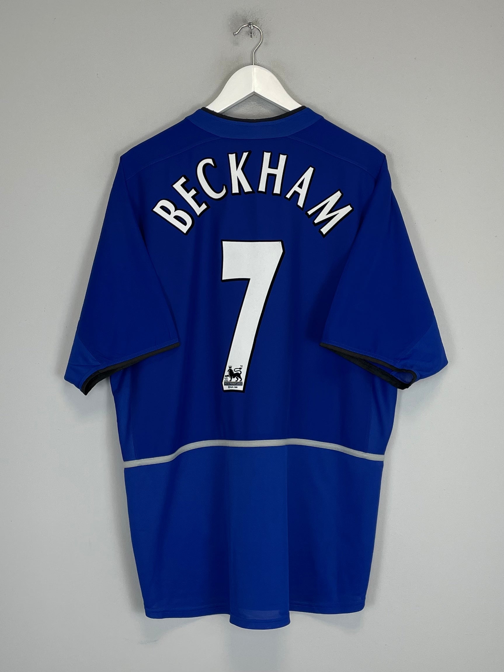 2002/03 MANCHESTER UNITED BECKHAM #7 AWAY SHIRT (XL) NIKE