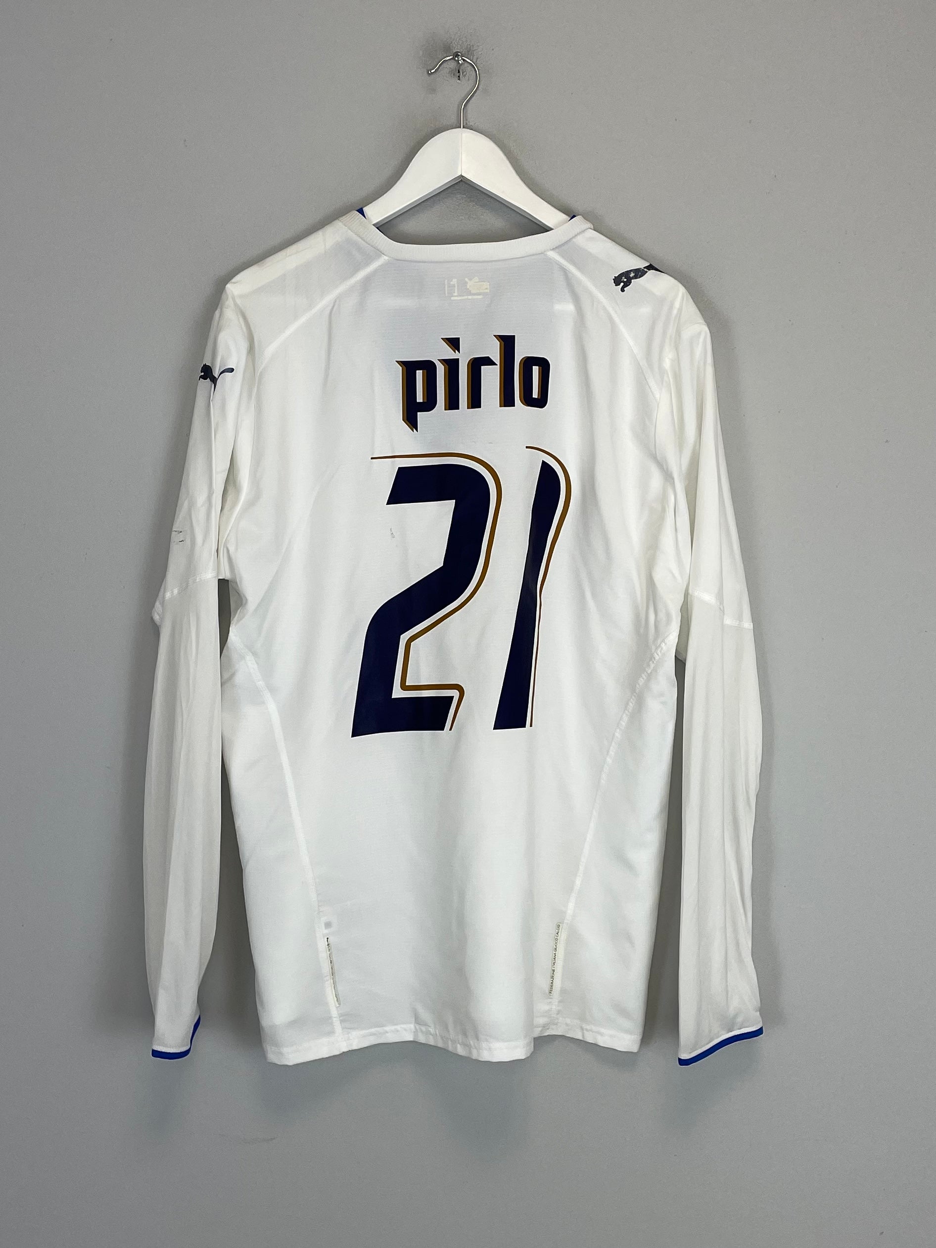 2006/07 ITALY PIRLO #21 L/S AWAY SHIRT (L) PUMA