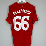 2016/17 LIVERPOOL ALEXANDER #66 HOME SHIRT (M) NEW BALANCE