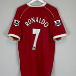 2006/07 MANCHESTER UNITED RONALDO #7 HOME SHIRT (XL) NIKE