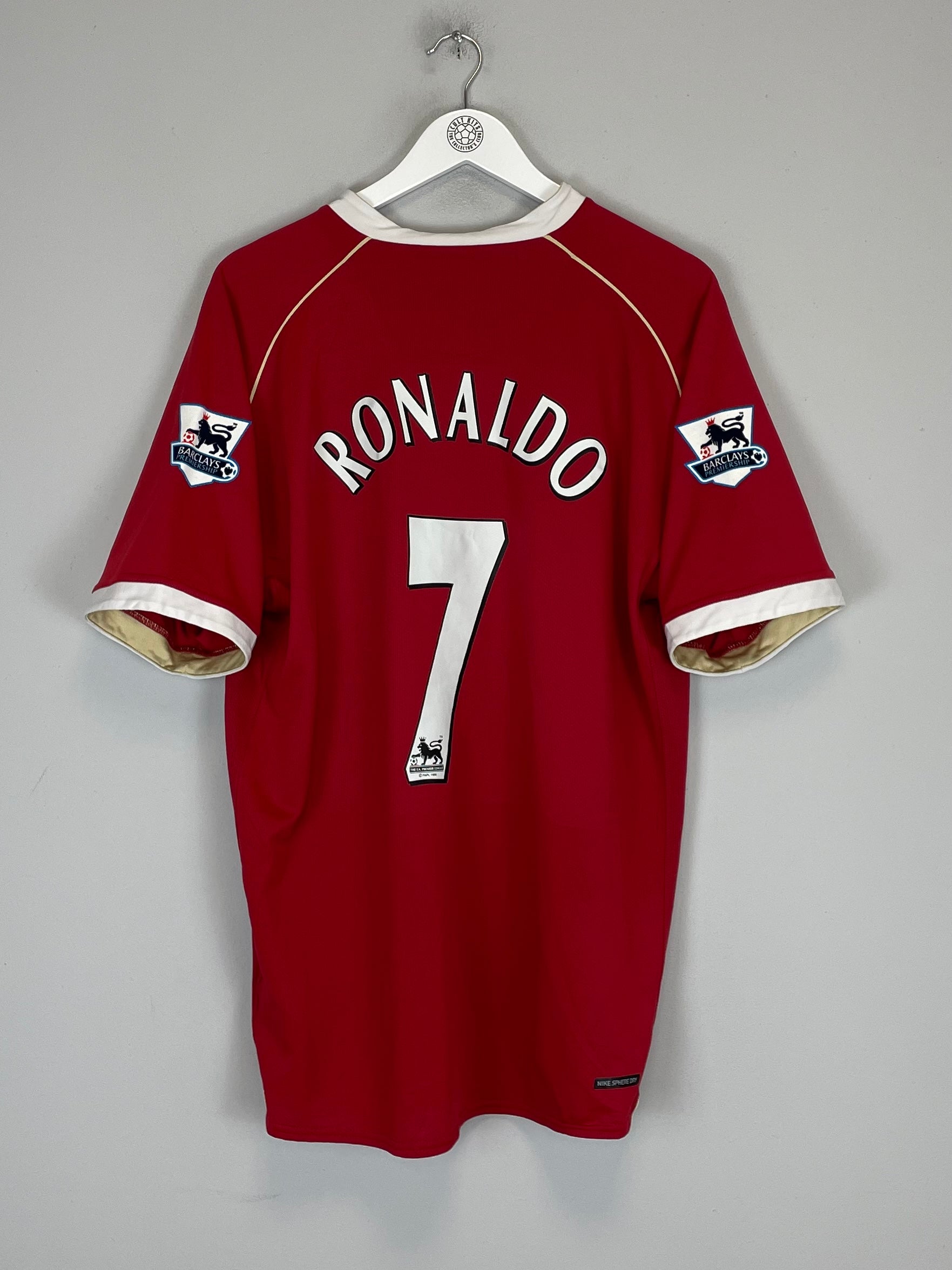 2006/07 MANCHESTER UNITED RONALDO #7 HOME SHIRT (XL) NIKE