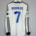 2012/13 REAL MADRID RONALDO #7 L/S HOME SHIRT (M) ADIDAS