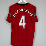 2009/10 MANCHESTER UNITED HARGREAVES #4 HOME SHIRT (M) NIKE