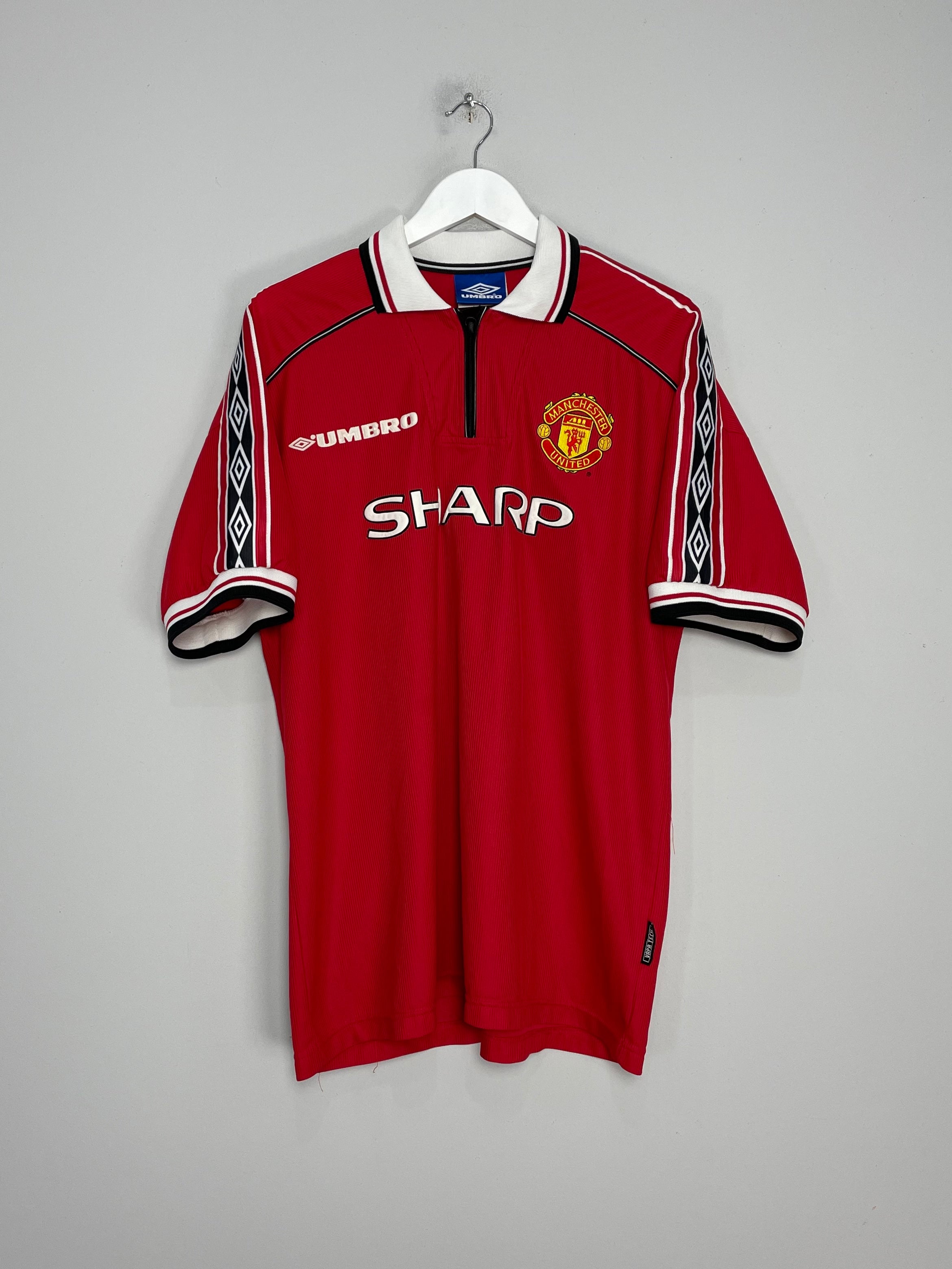 1998/00 MANCHESTER UNITED HOME SHIRT (XL) UMBRO